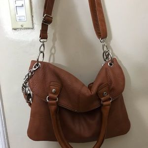 Steve Madden brown purse silver hardware